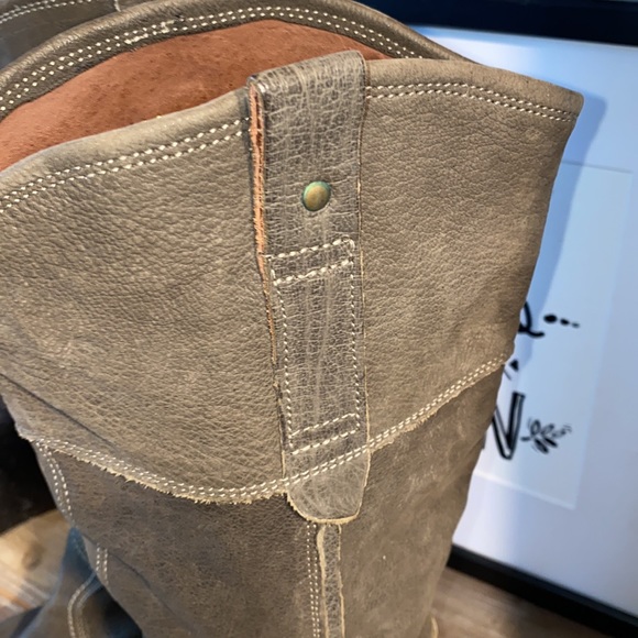 Vintage Leather Boots Size 39 / 8 - Picture 4 of 12